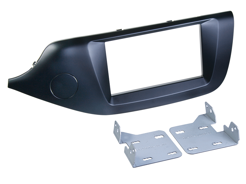 2-DIN monteringskit til Kia Cee'd (04/2012->) - mat sort, perfekt pasform, nem installation - acv