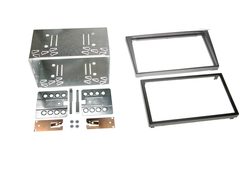 2-DIN radioramme mat-krom til Opel Renault Subaru Suzuki - ACV