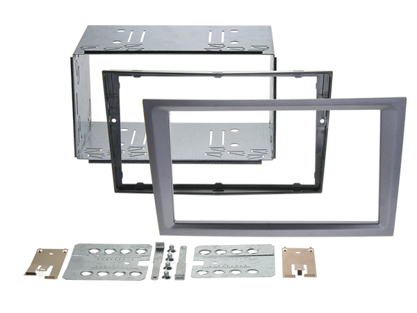 2-DIN radioramme til Opel (Agila/Corsa/Meriva/Vectra m.fl.) charcoal metal - ACV