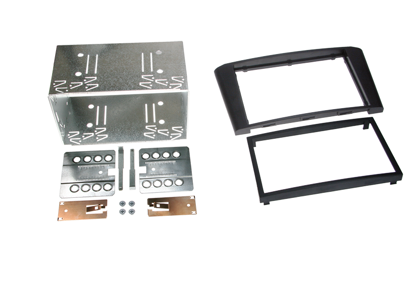 2-DIN facia til Toyota Avensis T25 (2003->) - sort 2-DIN kit, ACV