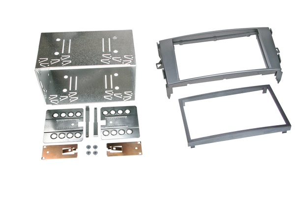 2-DIN faciaplade til Toyota Auris 2007-> i antracitgrå - acv