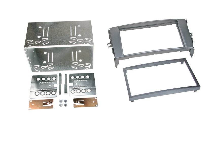 2-DIN faciaplade til Toyota Auris 2007-> i antracitgrå - acv