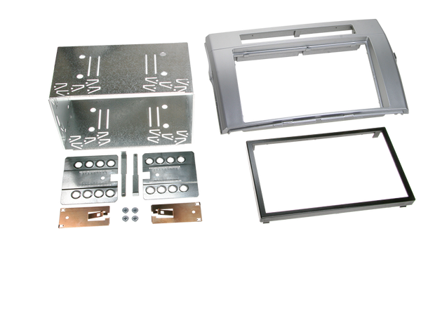 2-DIN adapterramme til Toyota Corolla Verso 2004-2009 sølv - ACV