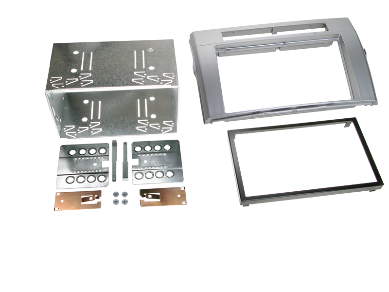 2-DIN adapterramme til Toyota Corolla Verso 2004-2009 sølv - ACV