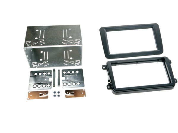2-DIN monteringskit VW sort rubbertouch - ACV