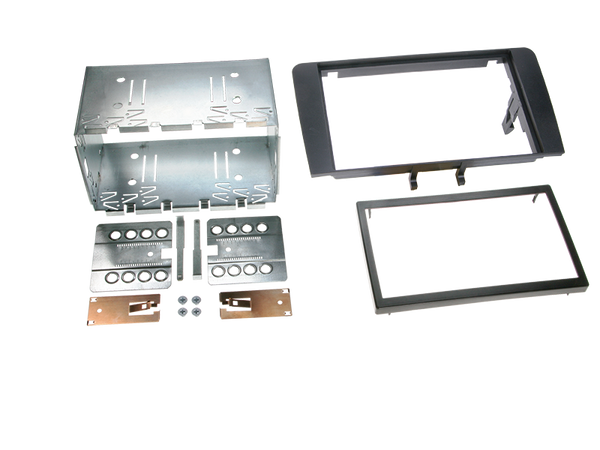 2-DIN kit Audi A3 03->/07-> sort rubbert