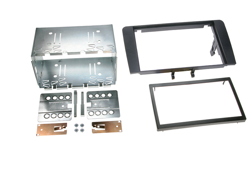 2-DIN kit Audi A3 03->/07-> sort rubbert
