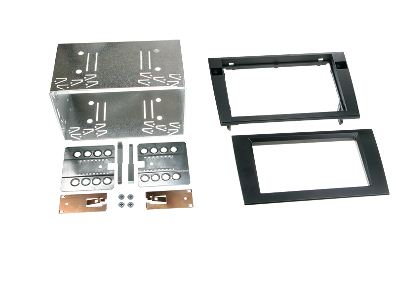 2-DIN radioramme til Audi A4 (8E) / Seat Exeo (3R) sort - acv