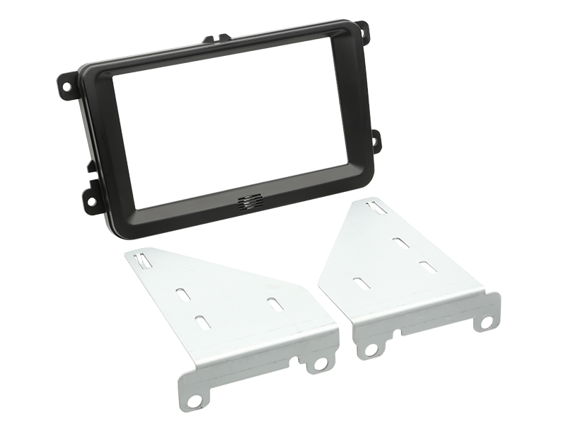2-DIN faciapanel til VW/Seat/Skoda - kompatibelt 1/2-DIN monteringskit, ACV