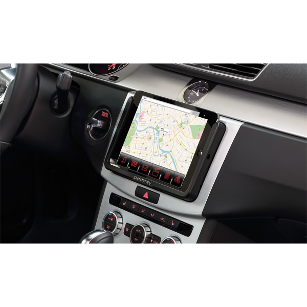 iPad Mini facia adapter sort til montering i bil - Padbay