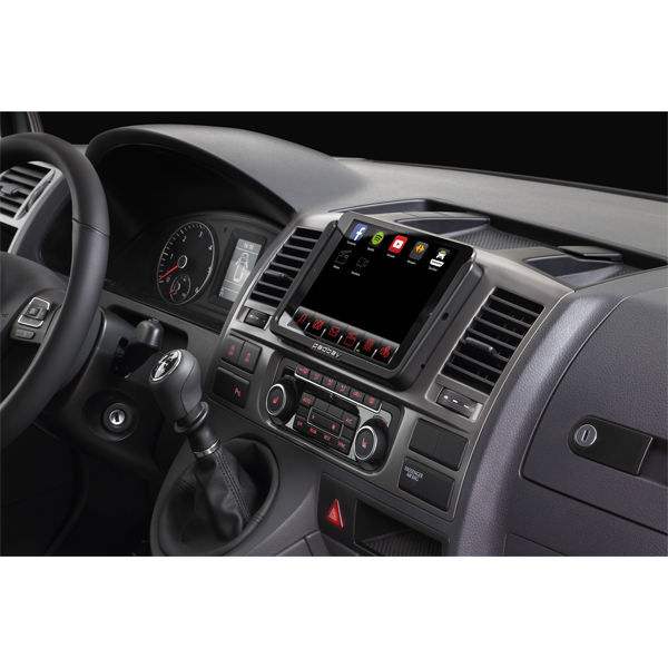 iPad Mini facia adapter sort til montering i bil - Padbay