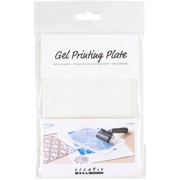 Gel Trykplade 12,7x17,8 cm - Mat Transparent