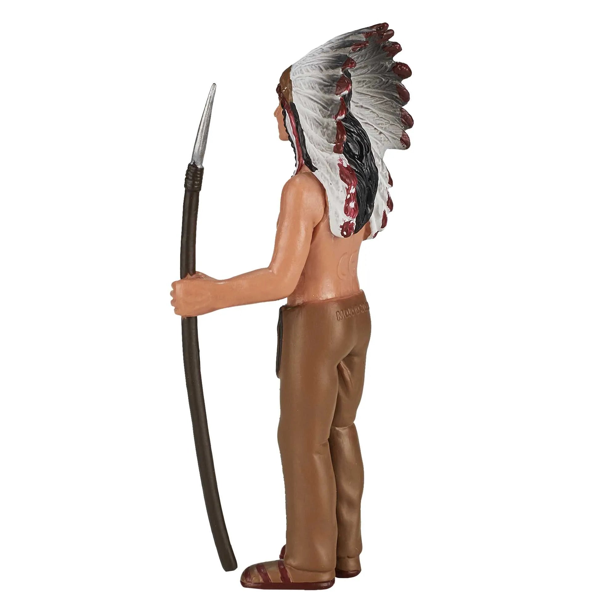 Indianerhøvding figur 2x3,5x8 cm kunststof, fri for ftalater, fra Mojo