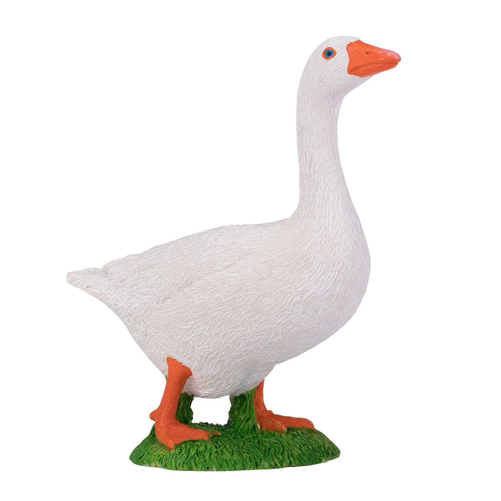 Hvid gås legetøjsfigur 8,6 cm – Mojo