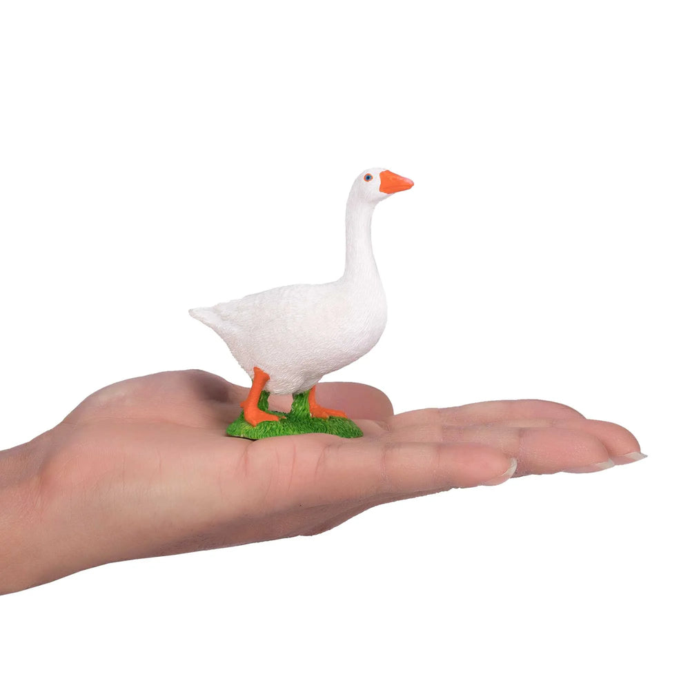 Hvid gås legetøjsfigur 8,6 cm – Mojo