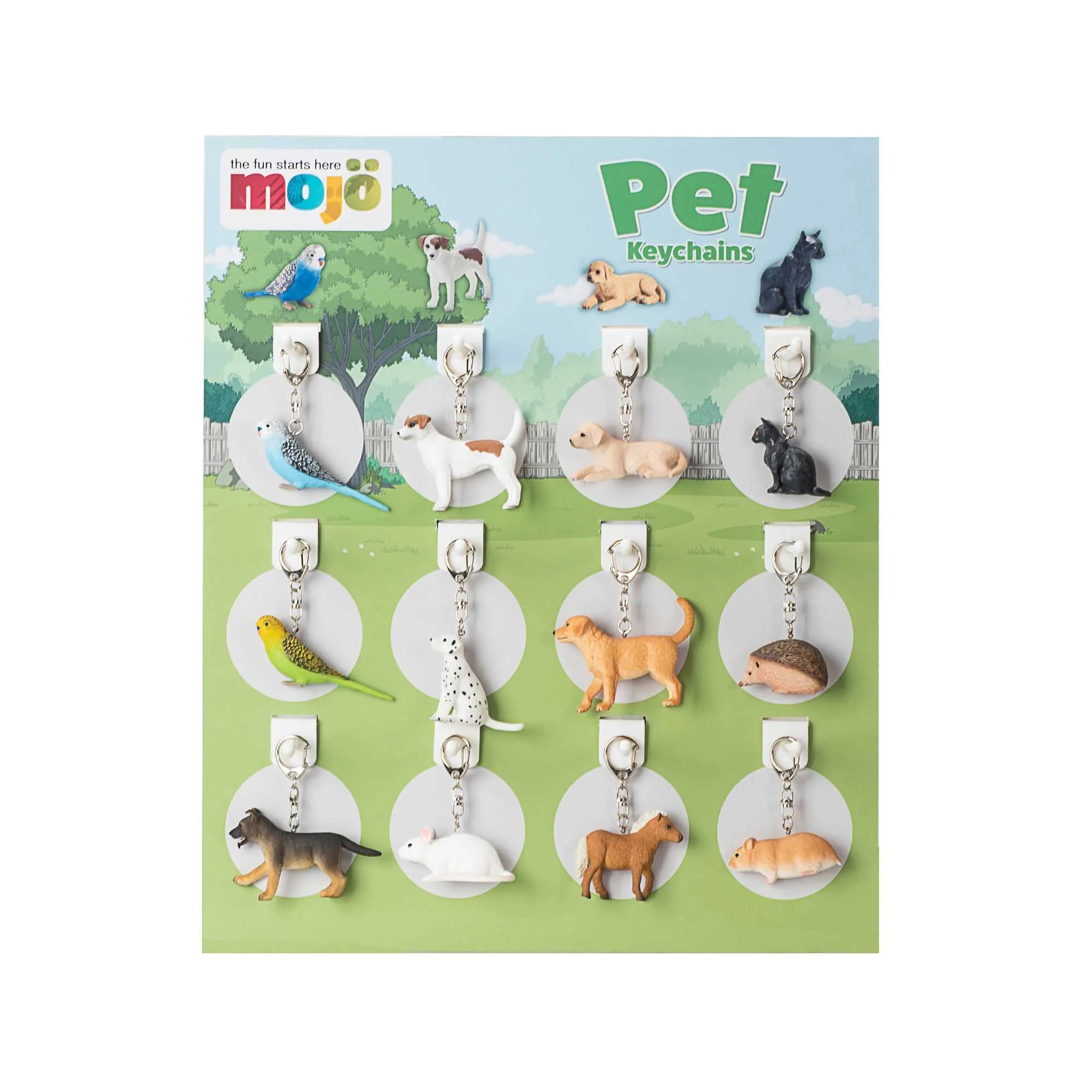 Display Nøglering (72 Stk.) – Husdyr – Mojo