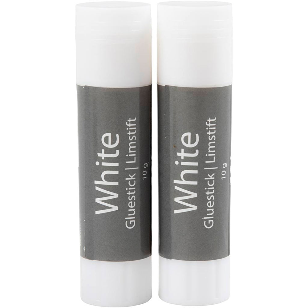 Hvid Limstift 10 g - 2 stk. til Kreative Projekter