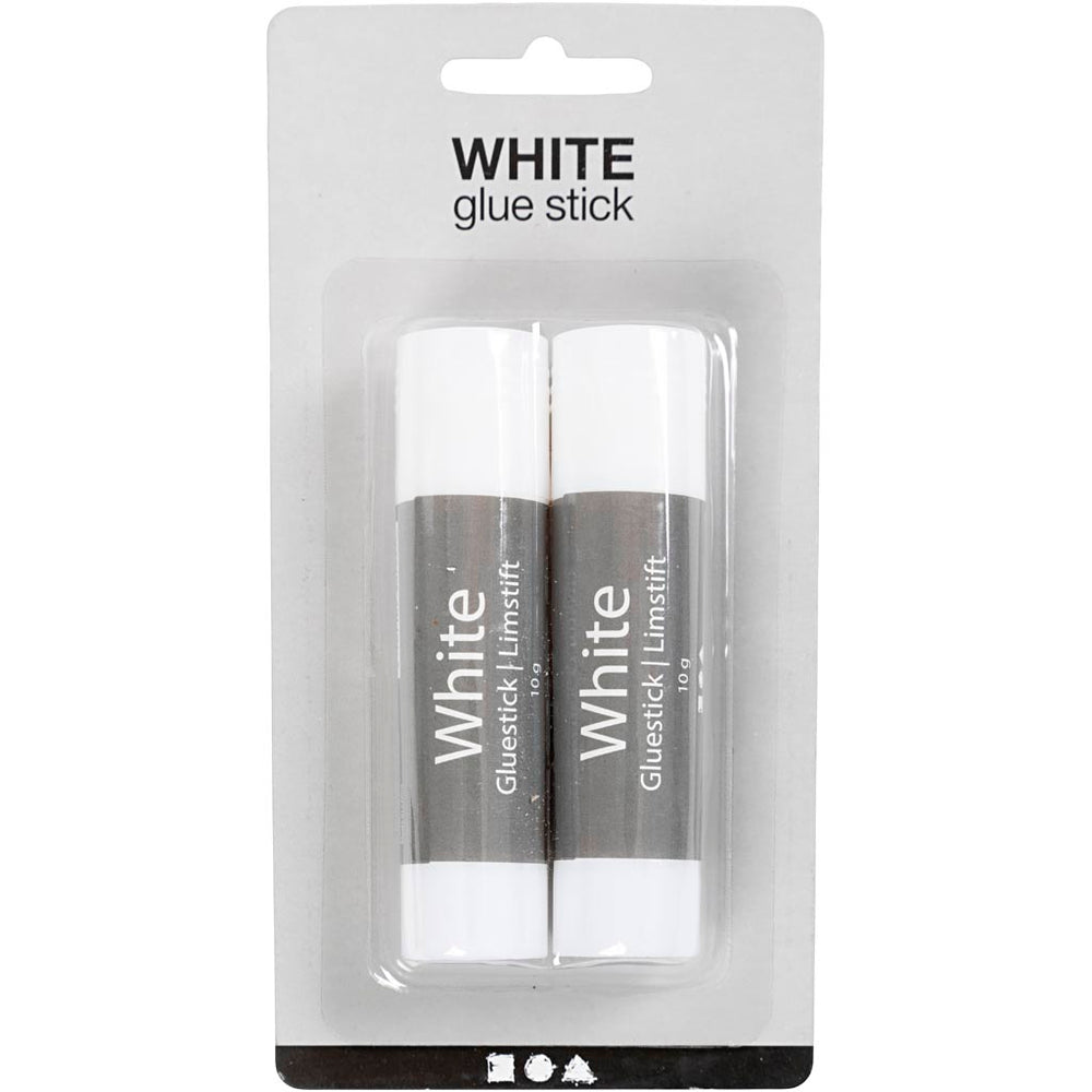 Hvid Limstift 10 g - 2 stk. til Kreative Projekter