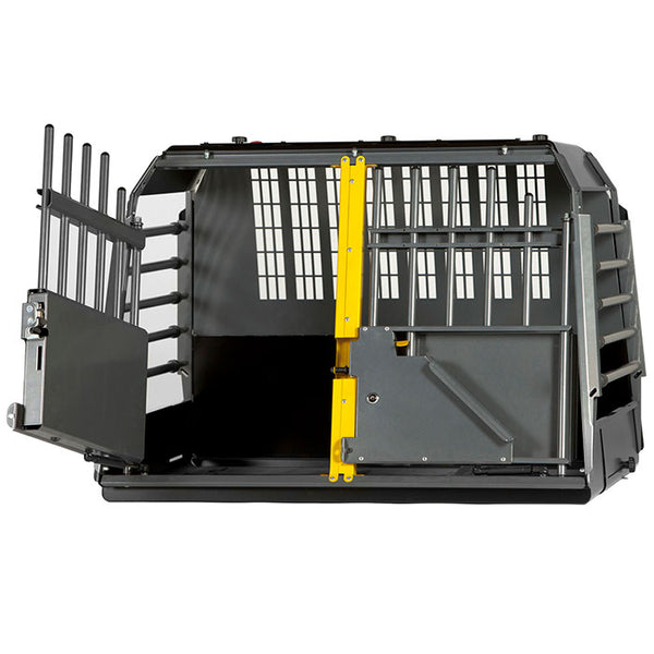 Crash-testet hundebur VarioCage Double M - sikker transport til hunde op til 58 cm, MIMsafe