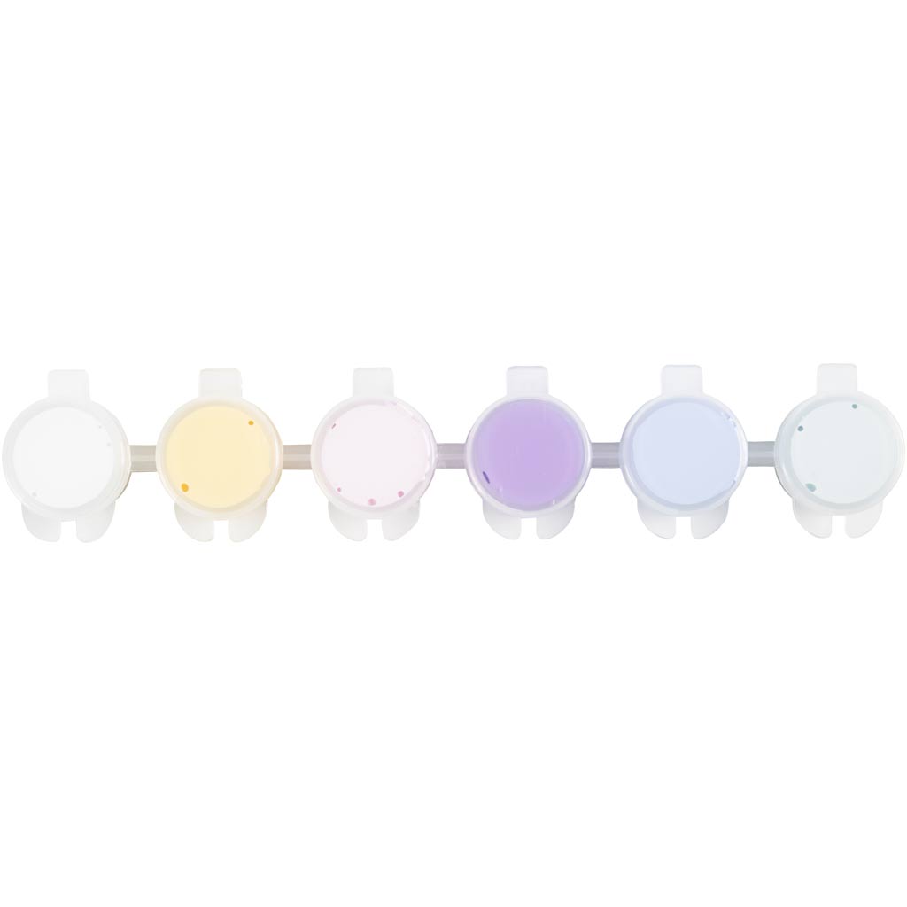 Plus Color Hobbymaling, pastelfarver, 6x5 ml/ 1 pk.
