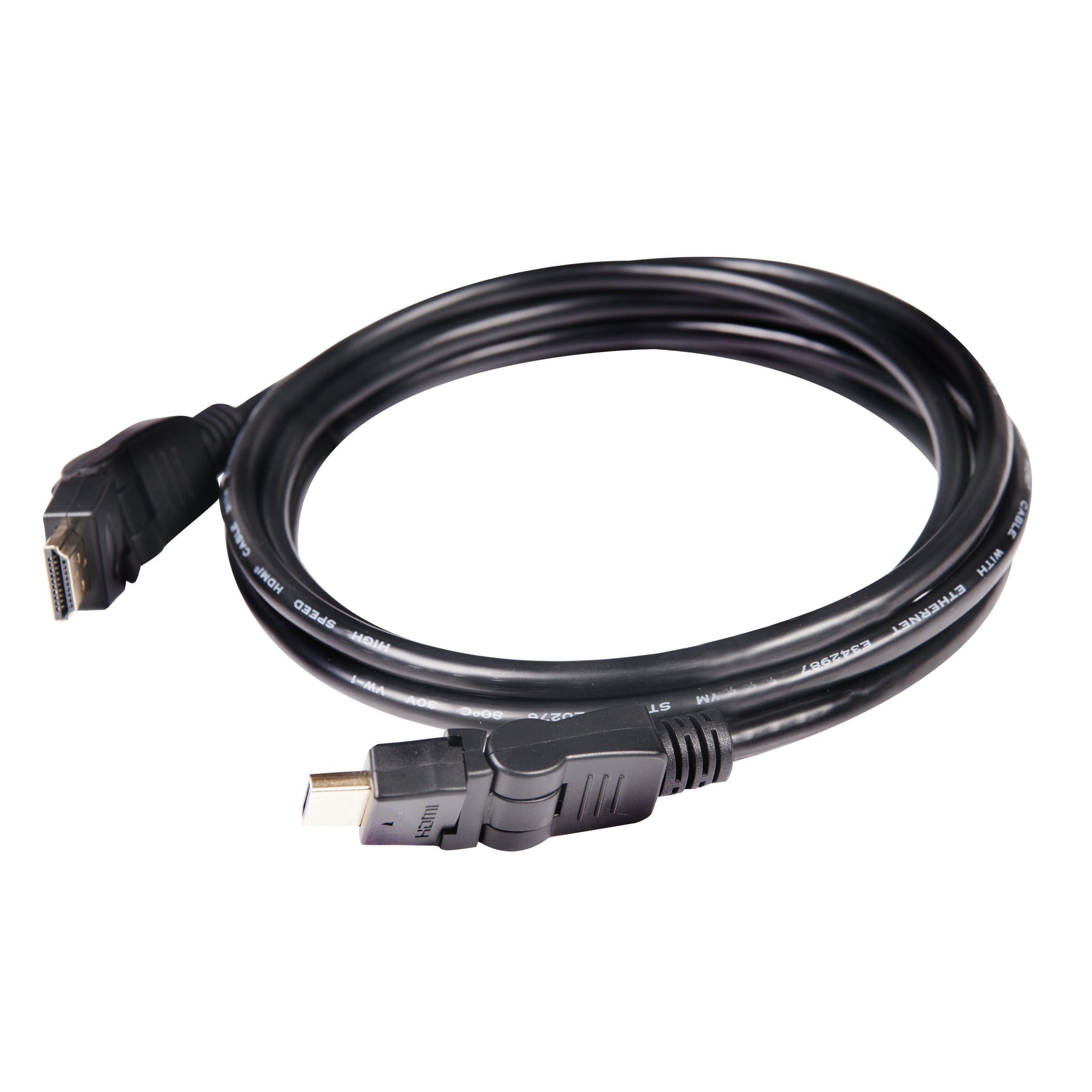 Club 3D CAC-1360 HDMI 2.0 roterende kabel 2m sort