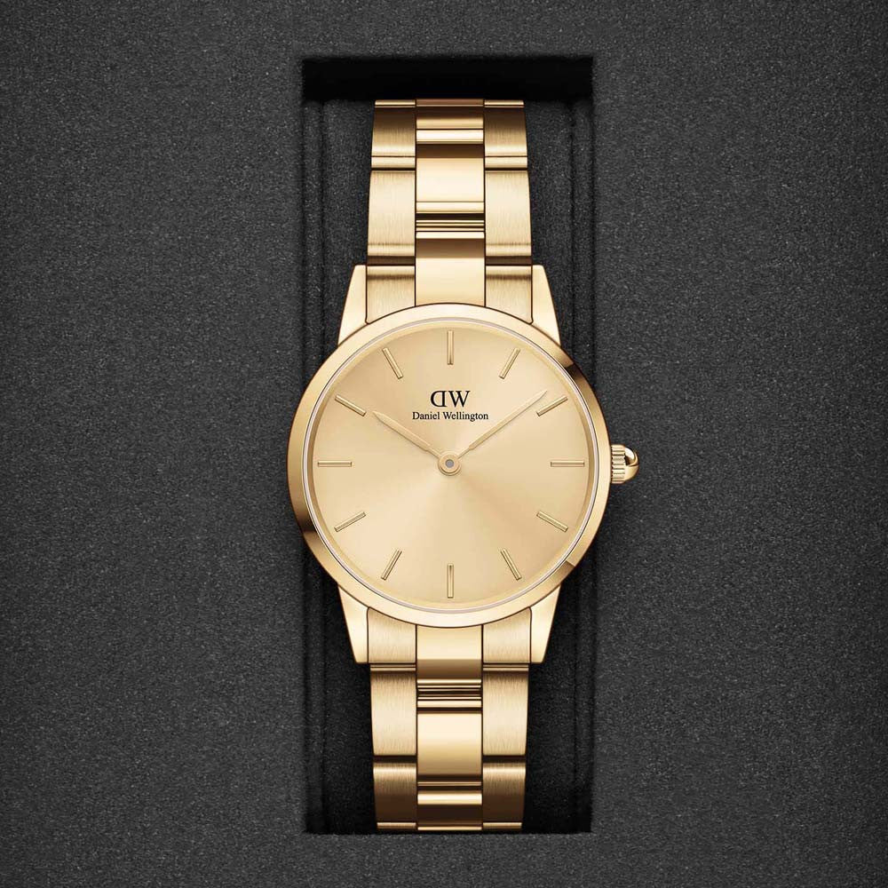 Daniel Wellington dameur guld Iconic Link Unitone Dw00100403