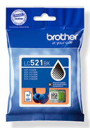Brother LC521BK Sort 500 sider Blæk