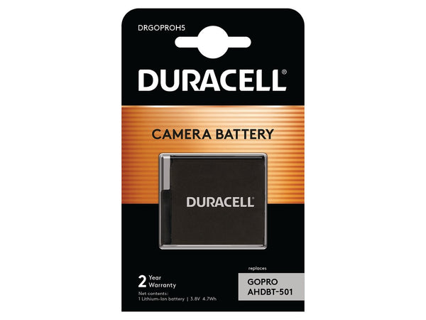 Duracell DRGOPROH5 batteri til kamera/videokamera Lithium-Ion (Li-Ion) 1250 mAh