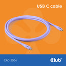 Club 3D USB Type-C kabel 2m Lilla
