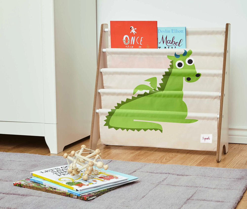 Bogreol drage børnehøjde 61x62x25 cm – 3 Sprouts