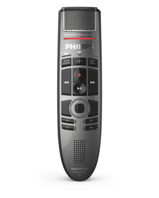 Philips SpeechMike Premium Air SMP4000 Højttalermikrofon Trådløs -37dB Sort Grå