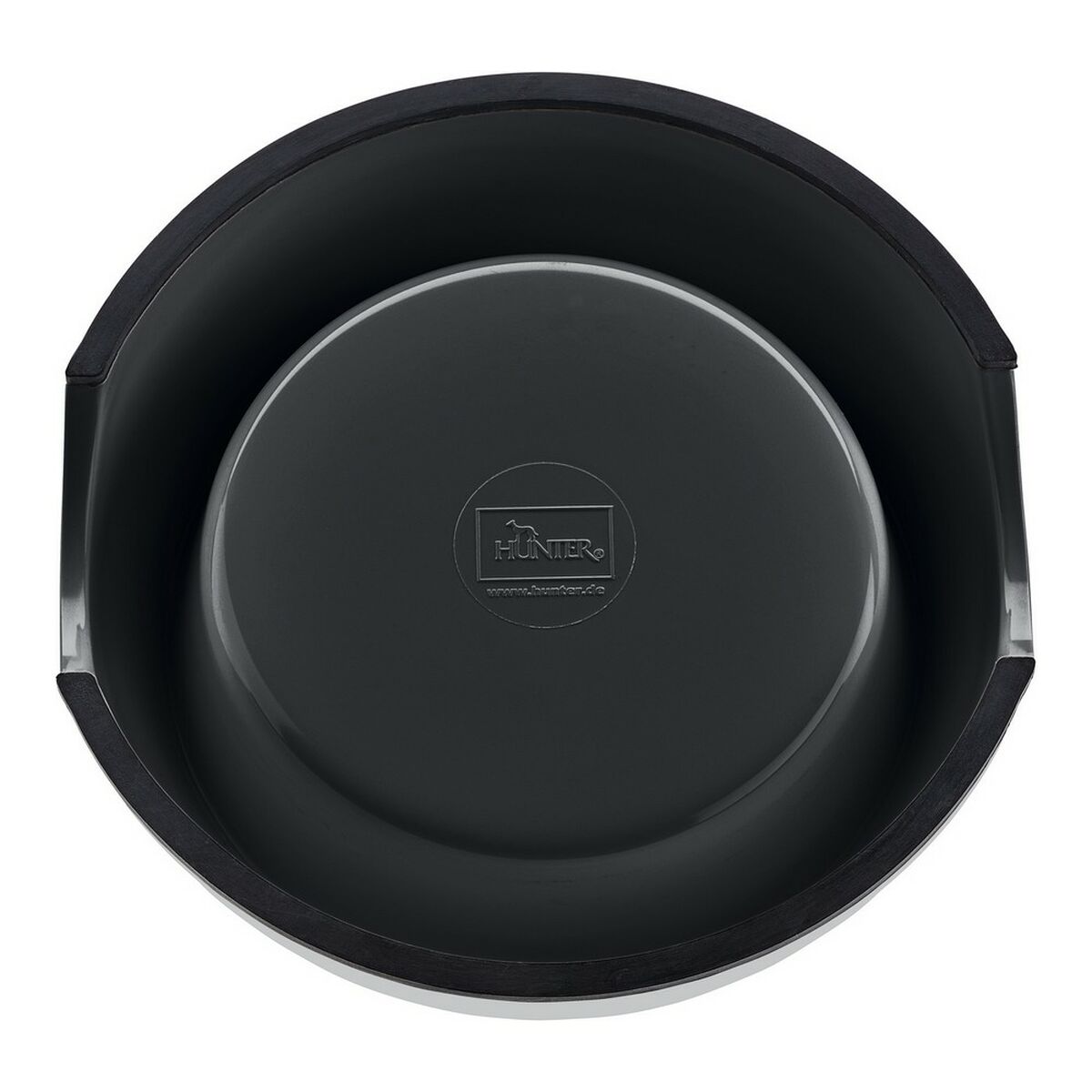 Hund Feeder Hunter Melamin Rustfrit stål Sort 700 ml (22 x 22 x 11,5 cm)