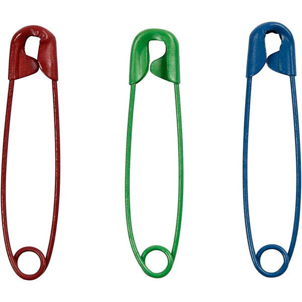 Holdbare sikkerhedsnåle 34 mm - 1000 stk. i metal