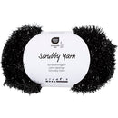 Scrubby Garn, L: 90 M, sort, 50 g/ 1 ngl.