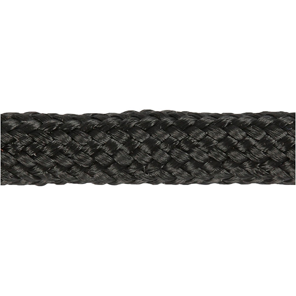 Imiteret Faldskærmsline, B: 5 mm, sort, 4 m/ 1 rl.