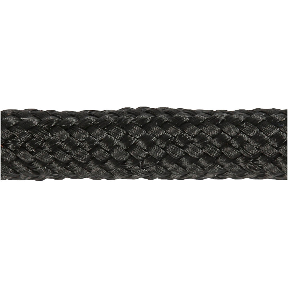 Imiteret Faldskærmsline, B: 5 mm, sort, 4 m/ 1 rl.