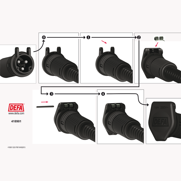 Reparationssæt - tværpind og fjeder, rep. sæt - defa