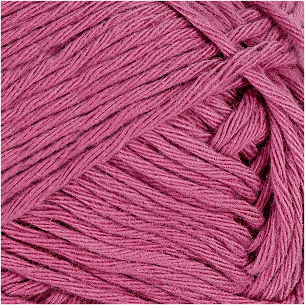 Bomuldsgarn, 8/8, L: 80-85 M, str. maxi, violet, 50 g/ 1 ngl.