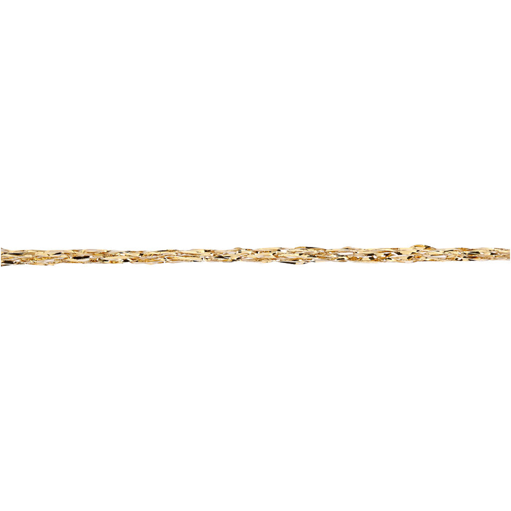 Lurex Garn, L: 160 M, guld, 25 g/ 1 ngl.