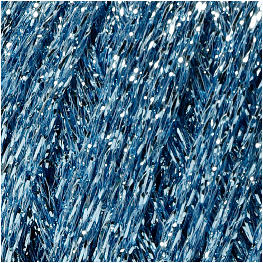 Lurex Garn, L: 160 M, lyseblå, 25 g/ 1 ngl.
