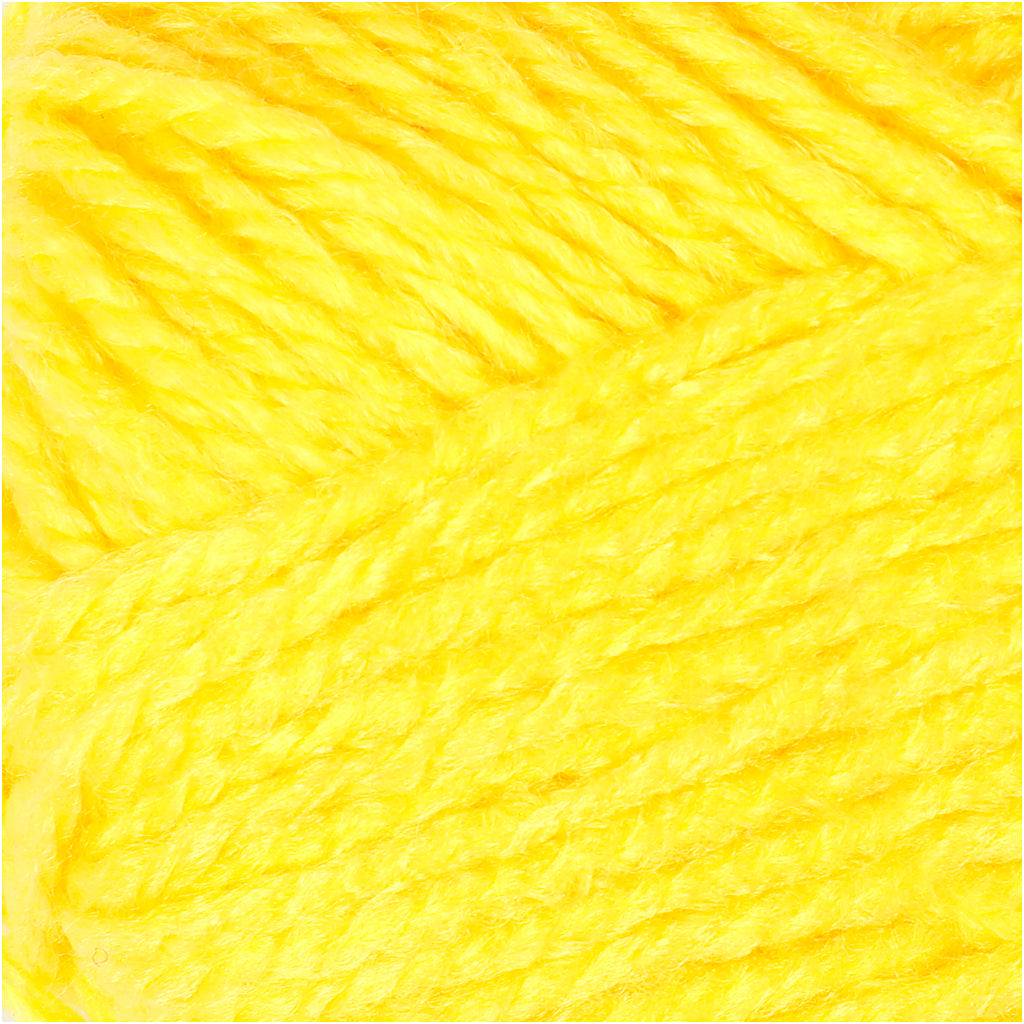 Fantasia Polyacrylgarn - Gul, 50g, 80m