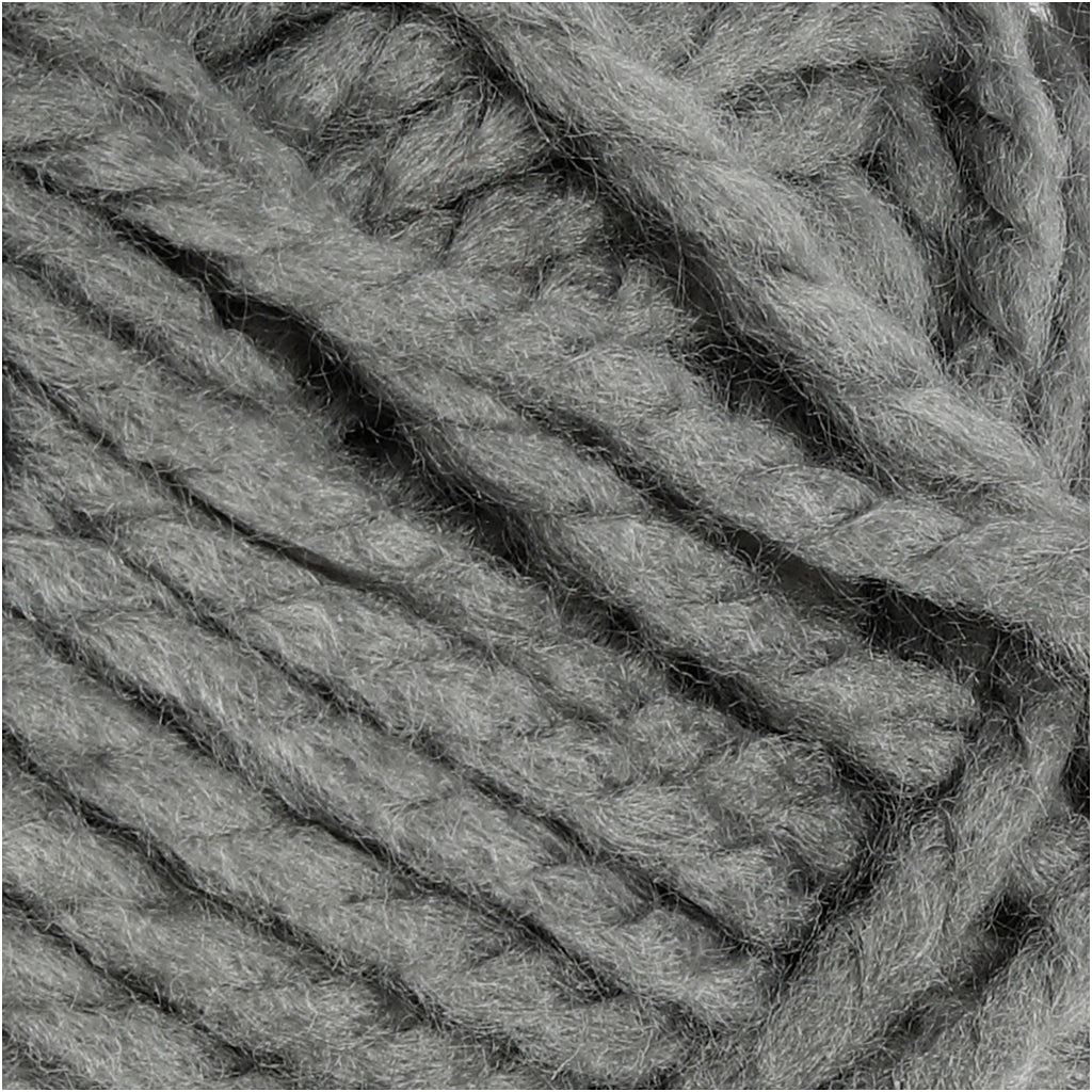Fantasia Polyacrylgarn - Grå Maxi, 50g, 35m