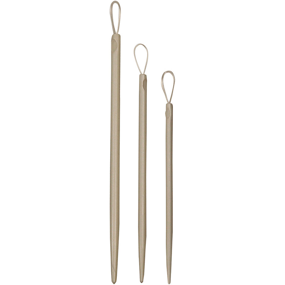 Strikkenål, L: 6+7+8,5 cm, 3 stk./ 1 pk.