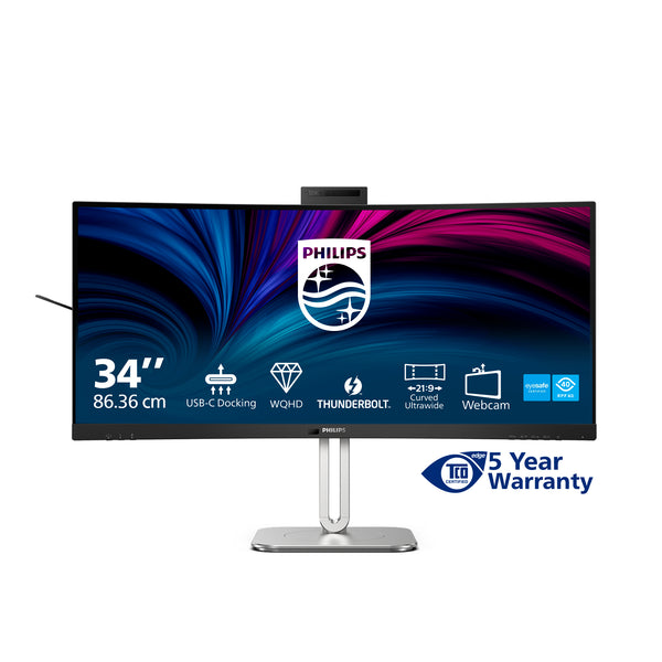 Philips 34B2U6603CH 34 3440 x 1440 (UltraWide) Thunderbolt 4 HDMI DisplayPort 120Hz