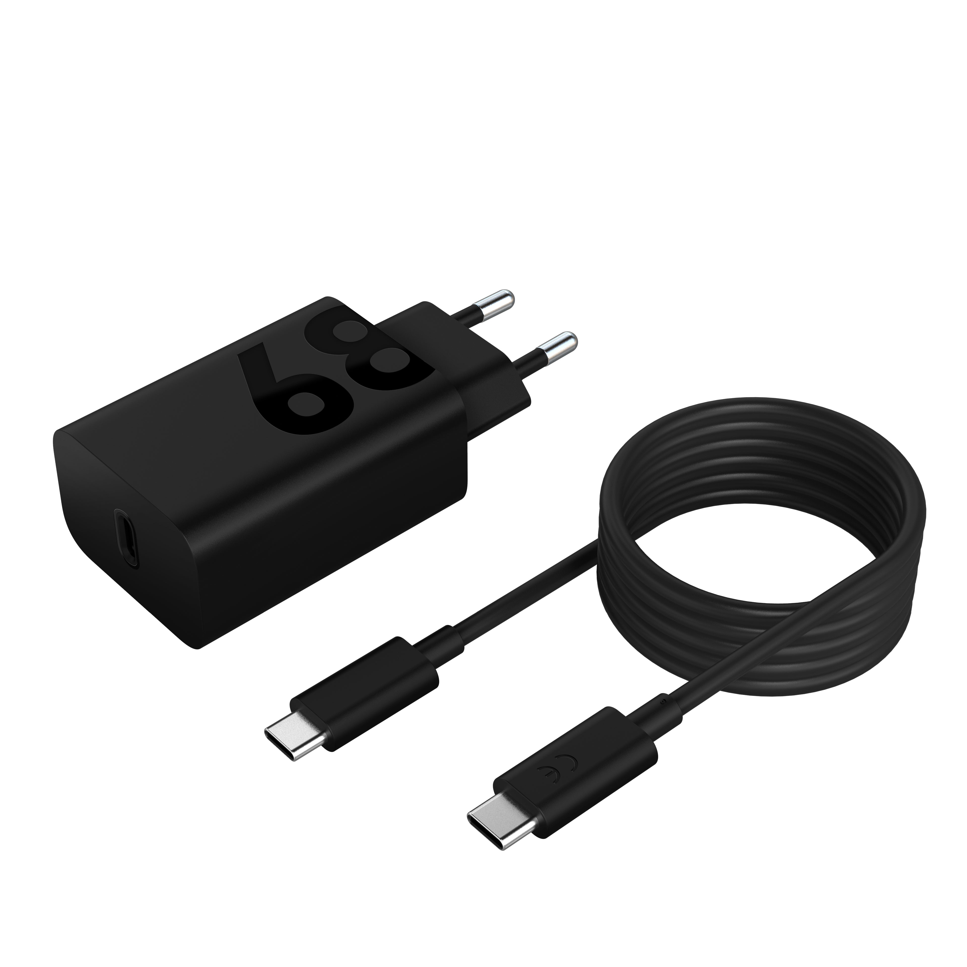 Lenovo 68W USB-C (EU) Strømforsyningsadapter og kabel Sort