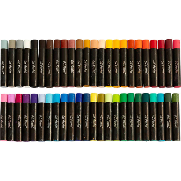 Oliepastel, L: 7 cm, tykkelse 11 mm, ass. farver, 48 stk./ 1 pk.