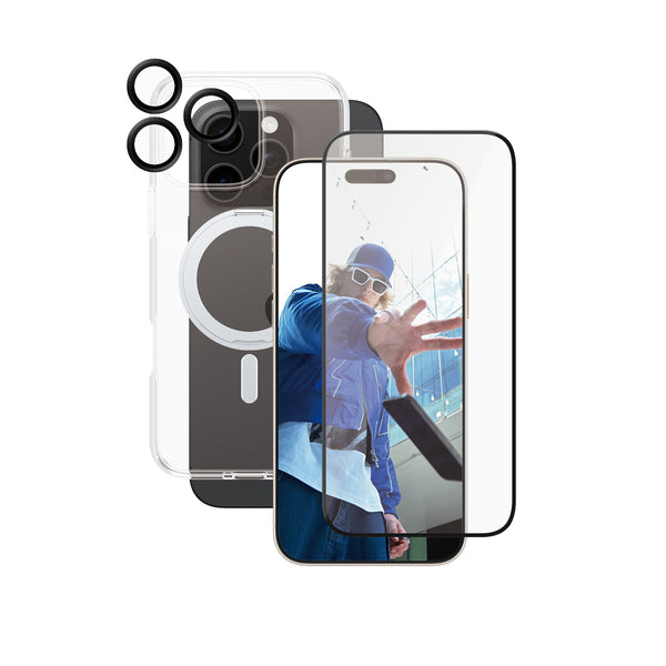 PanzerGlass CARE by ® Feature 3-in-1 Ceramic Pakke iPhone 16 Pro Max