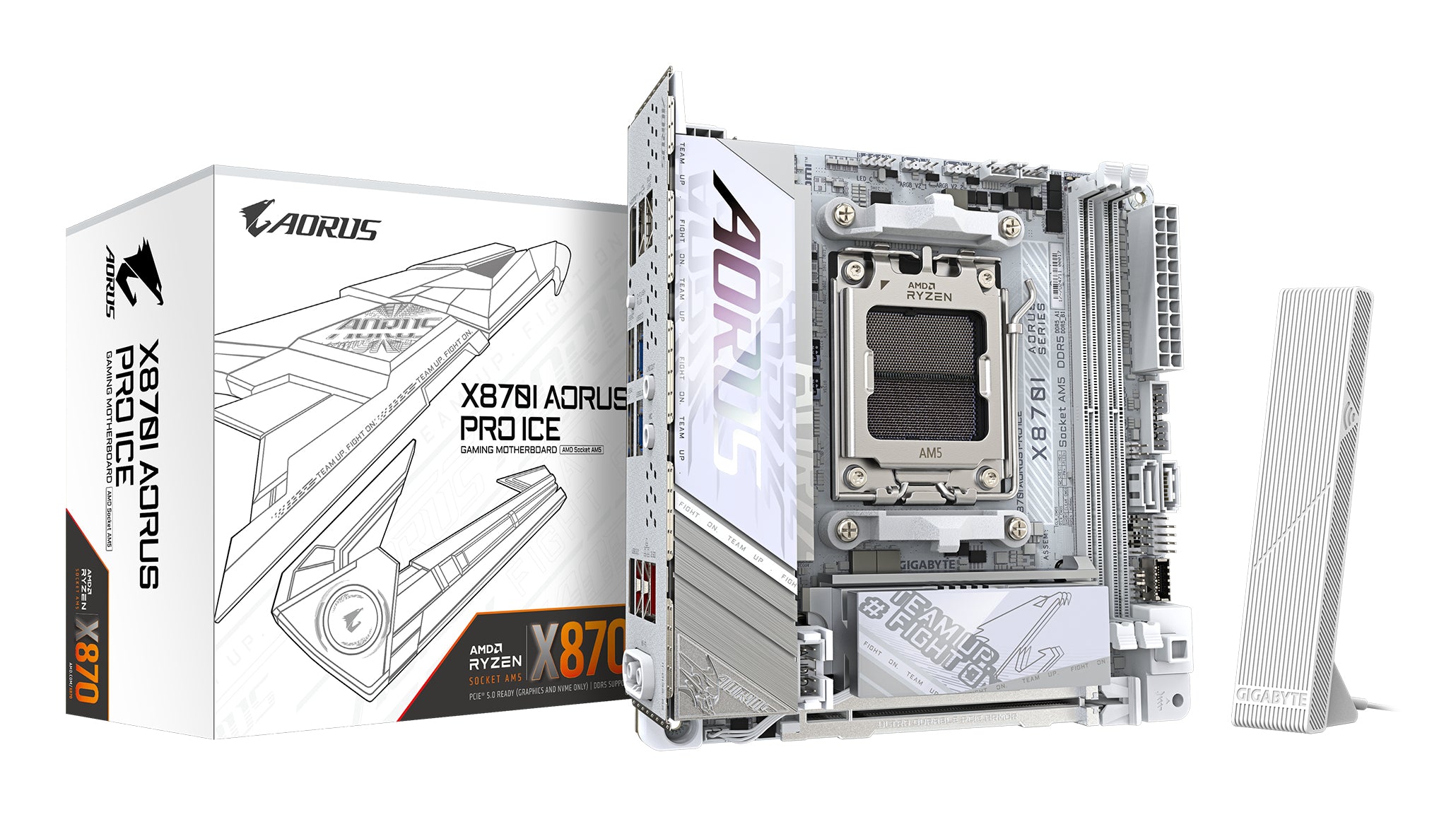 AORUS X870I PRO ICE Mini ITX Socket AM5 AMD X870