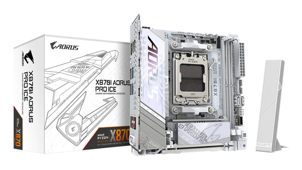 AORUS X870I PRO ICE Mini ITX Socket AM5 AMD X870