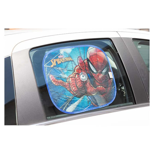 Solbeskytter Spiderman til bil 44x35 cm - 2 stk. Disney